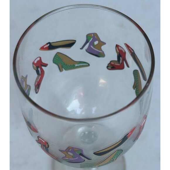 High Heel Shoes Theme Clear Stemmed Wine Glass 10 oz. Capacity 7" Tall - Picture 5 of 10